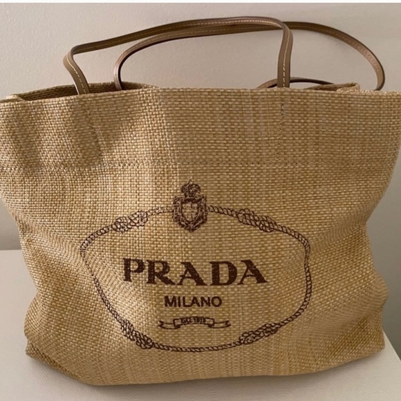 PRADA Paglia Raffia Straw Tote Small Bag Exclusive - Picture 1 of 4